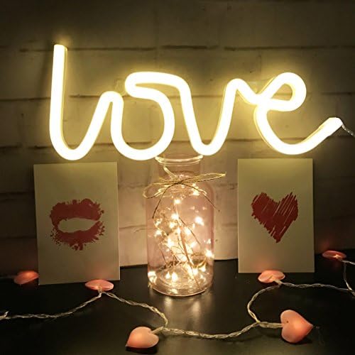 Vue 2 de Panneau Lumineux Neon Love