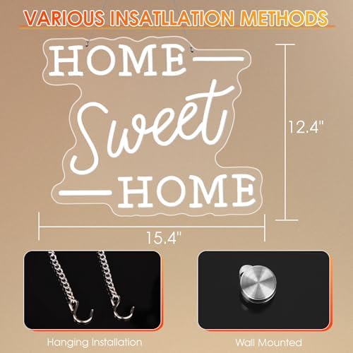 Vue 6 de Enseigne Neon Home Sweet