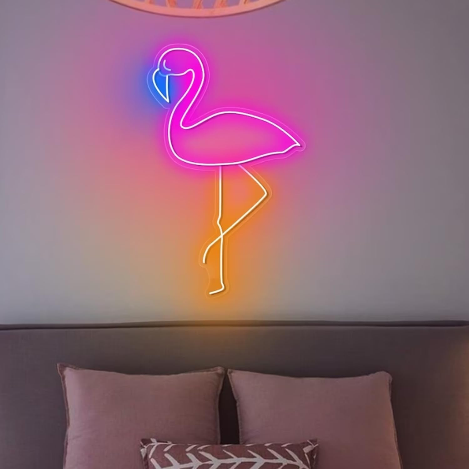 Enseigne Neon Flamant Rose