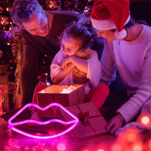 Vue 5 de Enseigne Neon Rose Lip