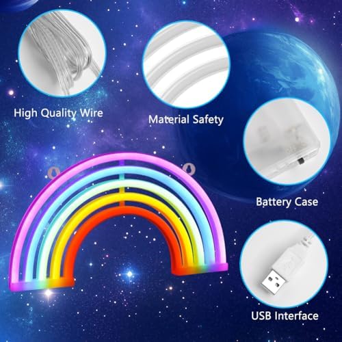 Vue 3 de Lampe Arc En Ciel