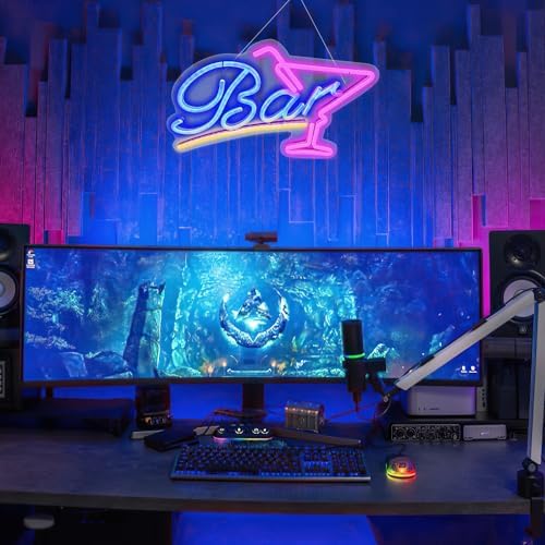 Vue 5 de Enseigne Lumineuse Cocktail Enseigne