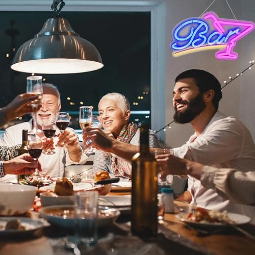 Vue 6 de Enseigne Lumineuse Cocktail Enseigne