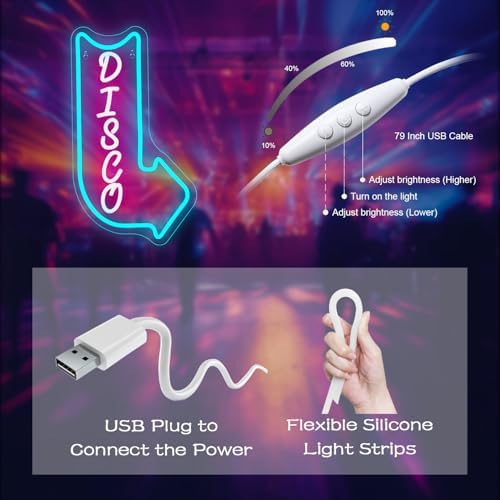 Vue 5 de Looklight Disco Enseigne Au