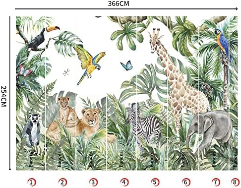 Vue 7 de Papier Peint Intisse Animaux