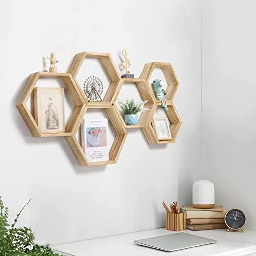 Vue 2 de Lot De Etageres Hexagonales
