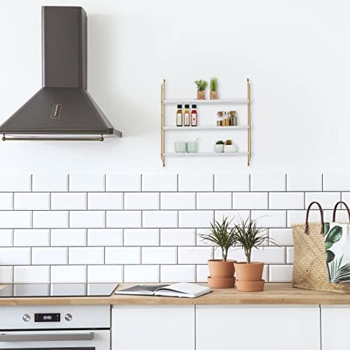 Vue 2 de Relaxdays Etagere Murale Hxlxp