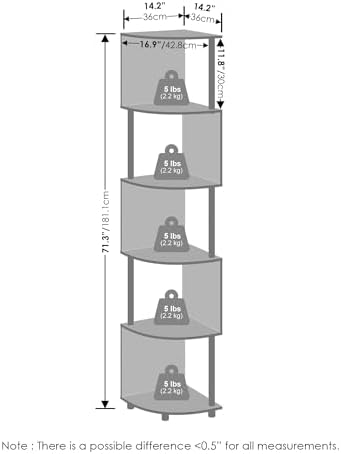 Vue 2 de Furinno Etagere De Base