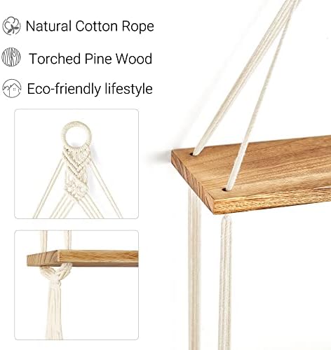 Vue 4 de Mkono Etagere Murale Boheme