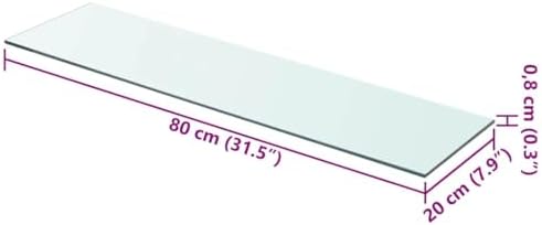 Vue 2 de Vidaxl Panneau Detagere Verre