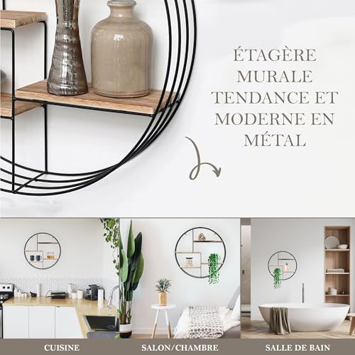 Vue 4 de Vivol Etagere Murale Ronde