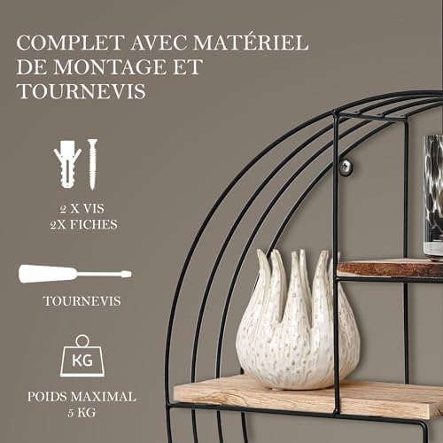 Vue 5 de Vivol Etagere Murale Ronde