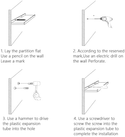 Vue 5 de Pcs Etagere Murale Metal