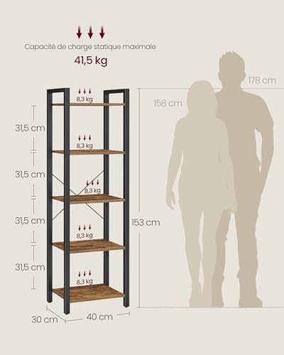 Vue 3 de Vasagle Etagere De Rangement