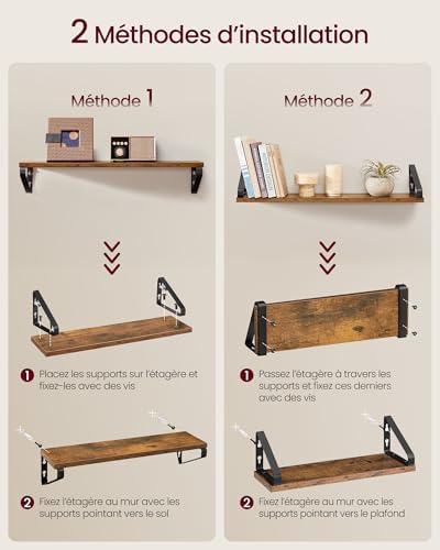 Vue 6 de Vasagle Etagere Murale Tablette