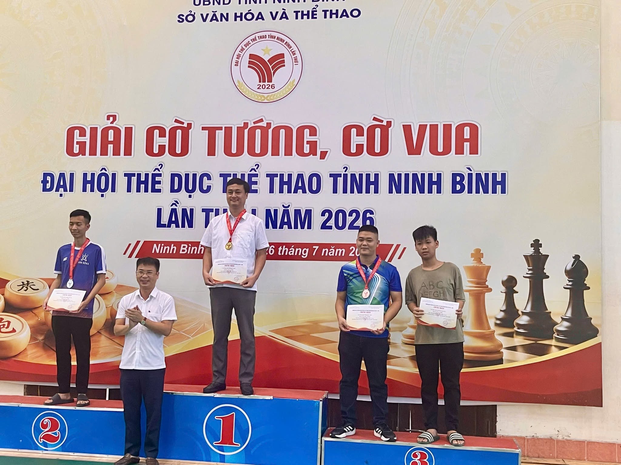 Đội Cờ Vua Phường Hoa Lư Đạt Thành Tích Ấn Tượng Tại Đại Hội TDTT Tỉnh Ninh Bình Lần Thứ I (Năm 2026)