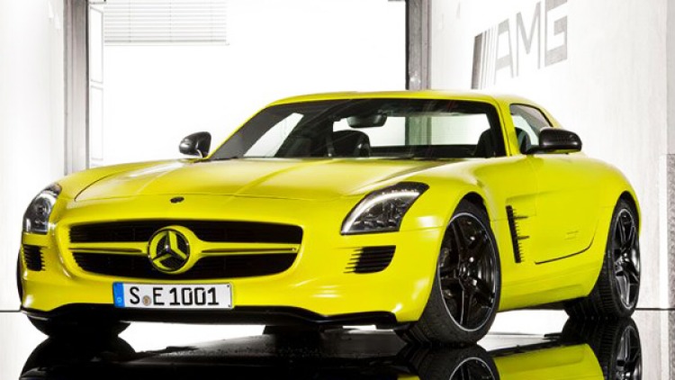 Mercedes-Benz have announced a limited run of the zero emission SLS (Gullwing) E-Cell electric vehicle as a green flagship from 2013.