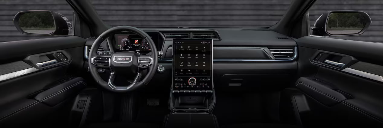 2026 GMC Terrain interior showcasing the large infotainment screen.