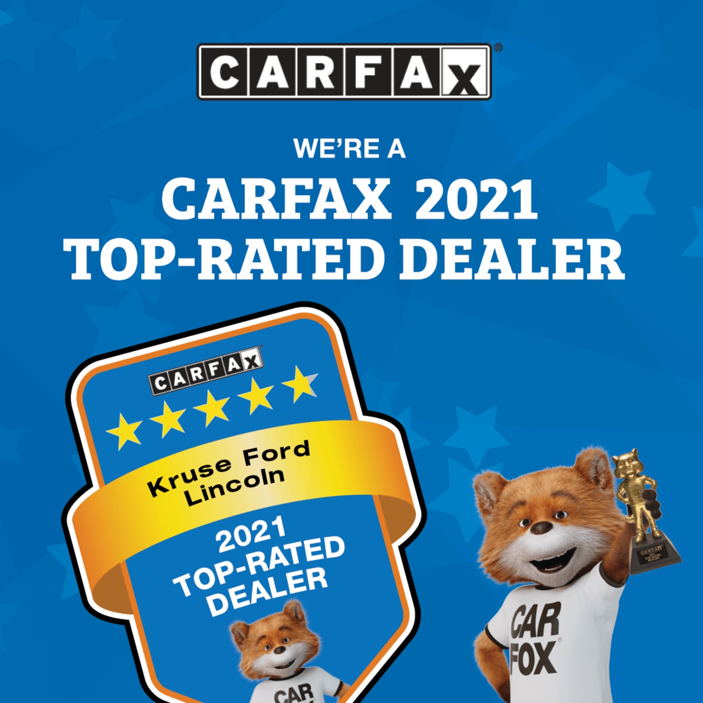 Kruse Motors Earns CarFax TopRated Dealer Award