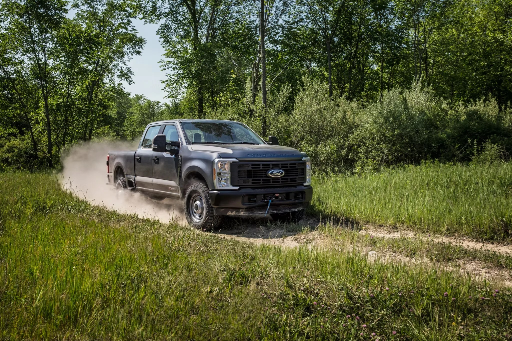 2026 Ford F-350 Super Duty engine bay.