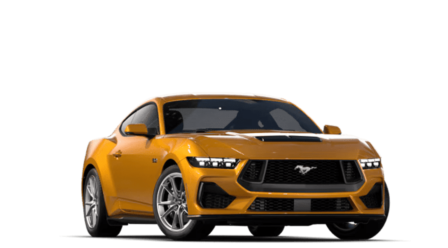 High-performance SUV in bright yellow color with sleek and aggressive design on a plain white background