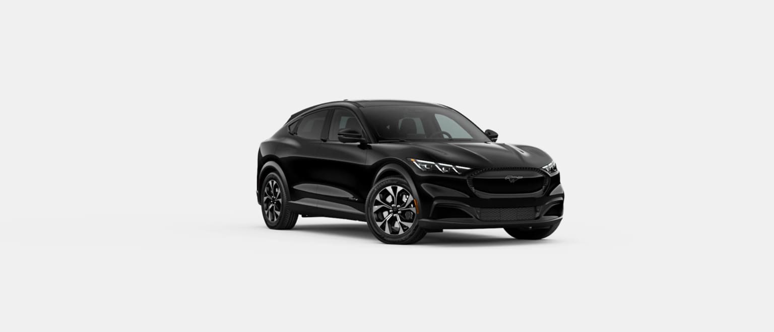 A sleek, black SUV with a bold, angular design.