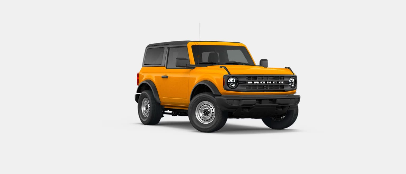 An orange off-road vehicle with a rugged, boxy design on a plain white background.