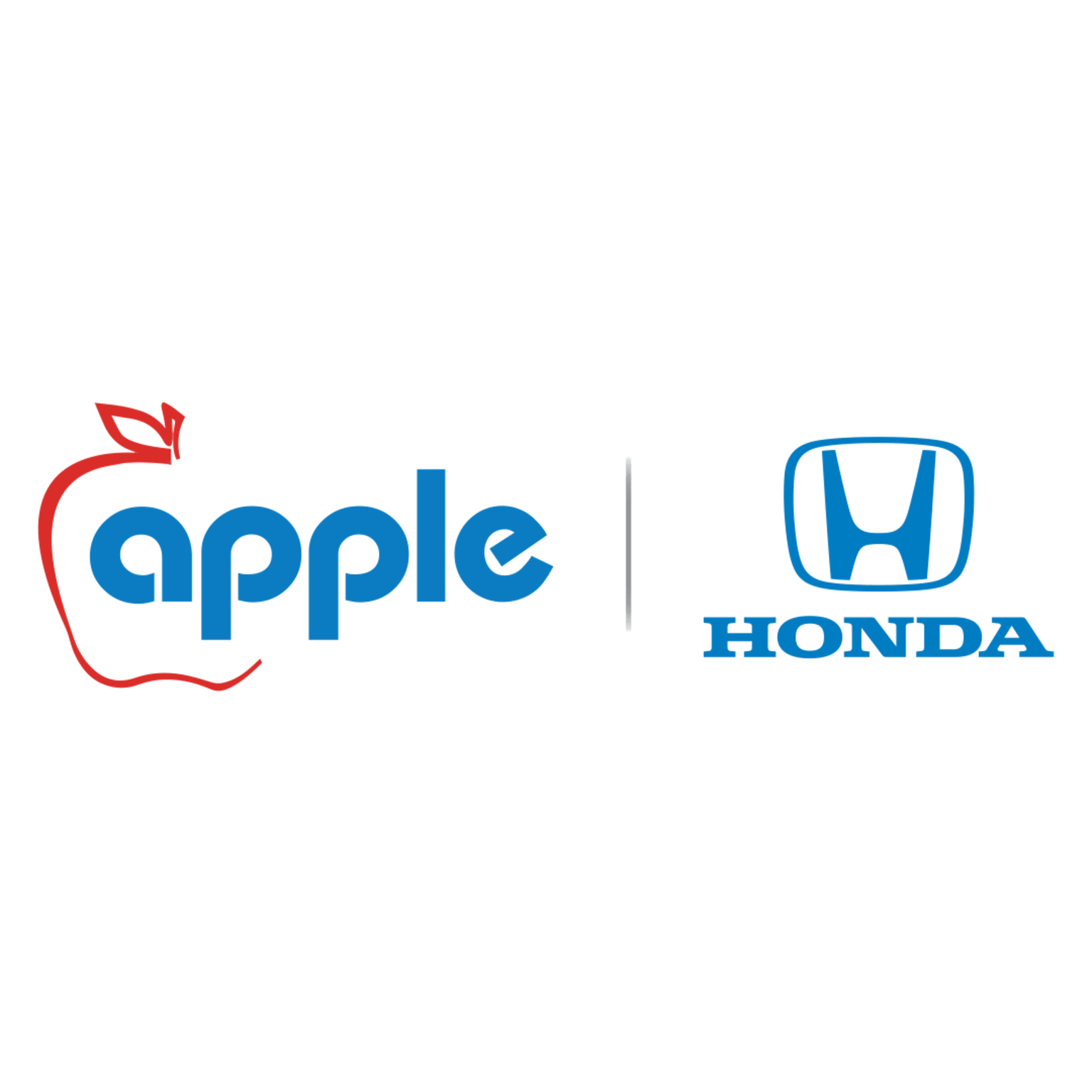 Two logos and names displayed on a white background with a vertical line separating them.
