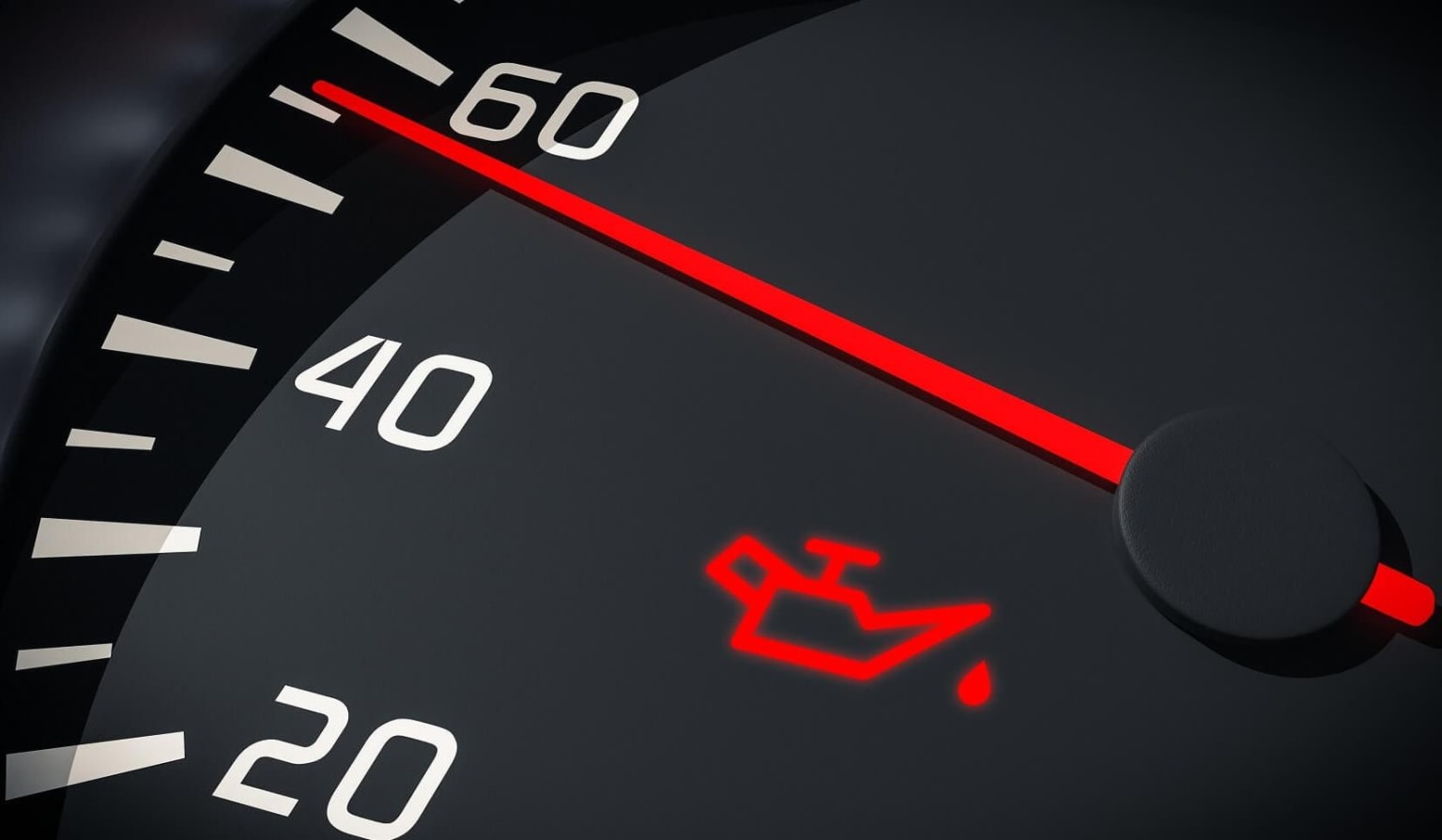 Speedometer showing speed of 20 mph