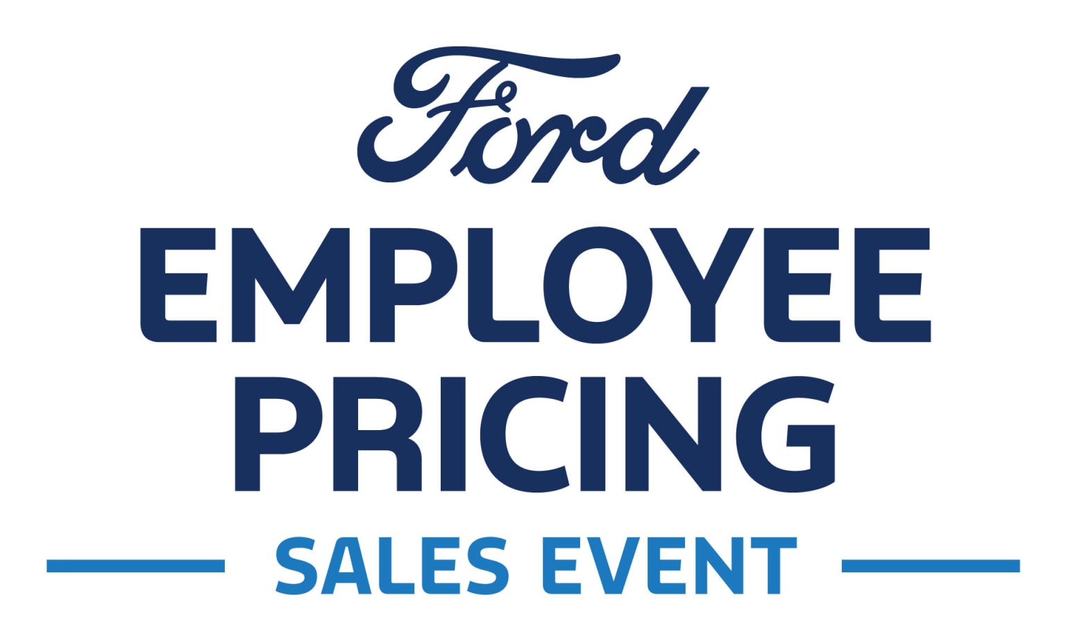 The image displays the text "Employee Pricing Sales Event" against a plain background.