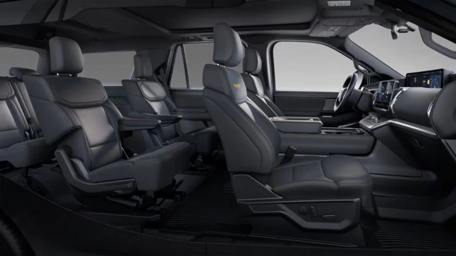 2025 Ford Expedition Interior Colors- Black Onyx:Electric Space