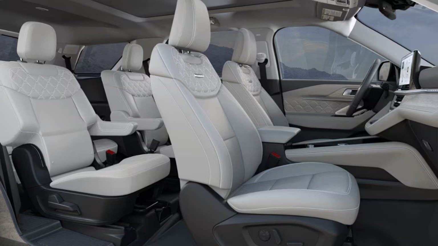 2025 Ford Explorer Interior Color Salt Crystal Gray