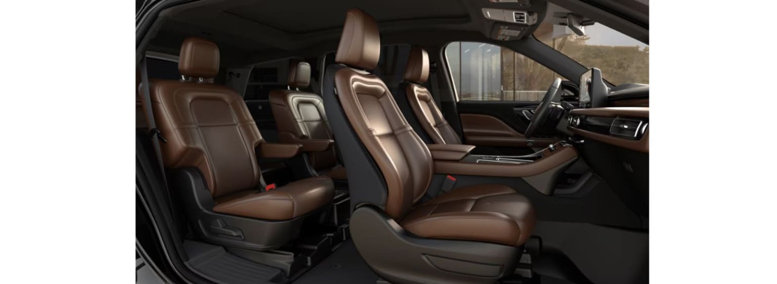 2025 Lincoln Aviator Interior Color Option Onyx and Hot Chocolate