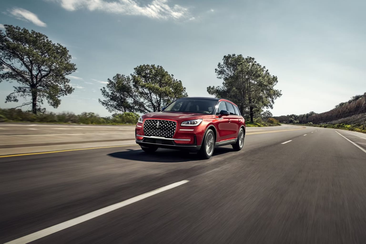 2025 Lincoln Corsair driving down the highway