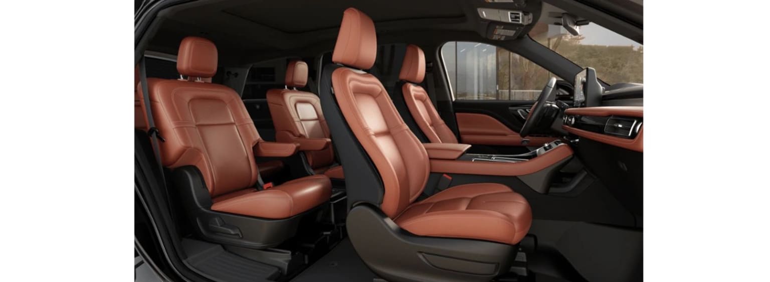2025 Lincoln Aviator Interior Color Option Onyx and Harvest Bronze