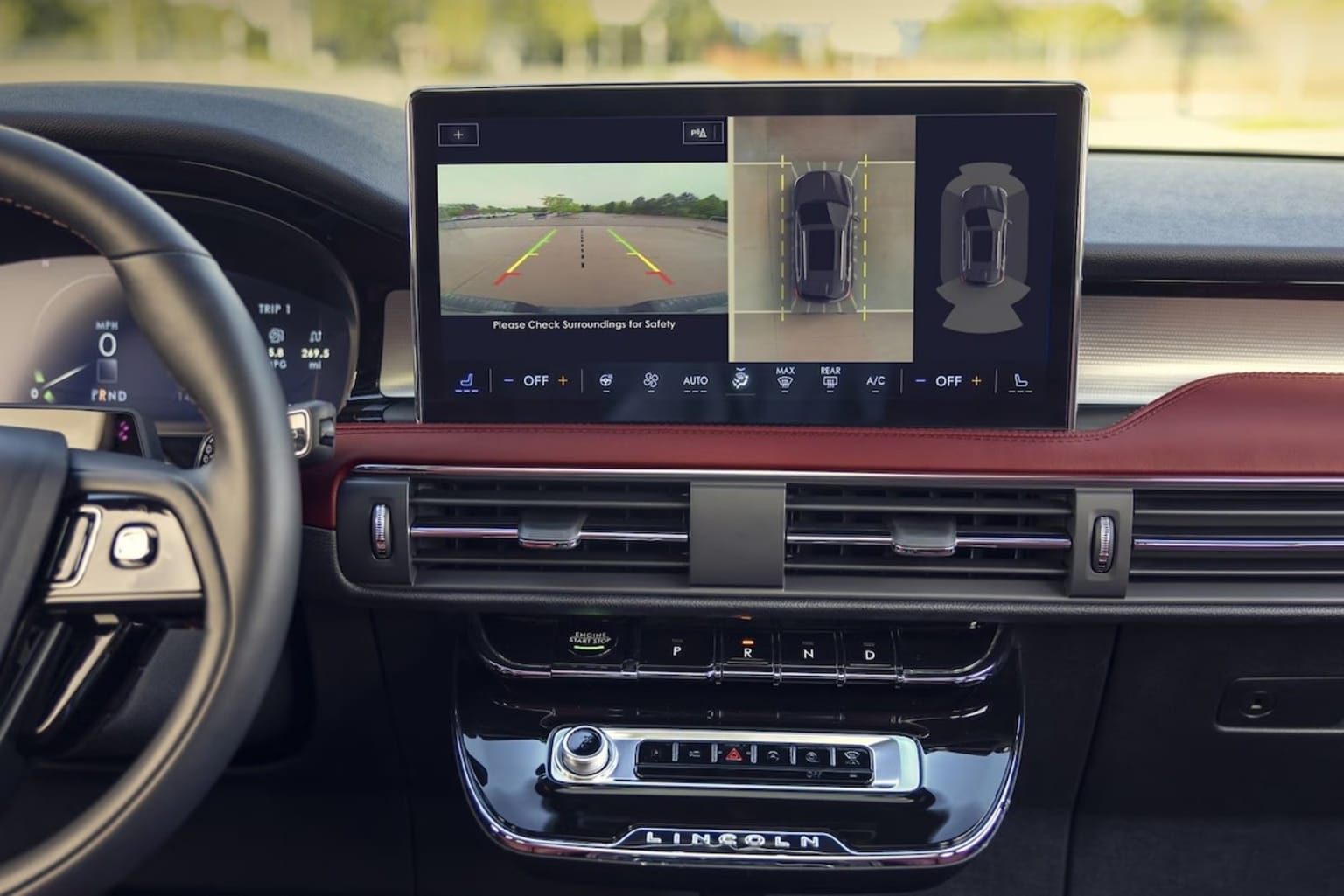 2025 Lincoln Corsair - available 360 Camera view on the display