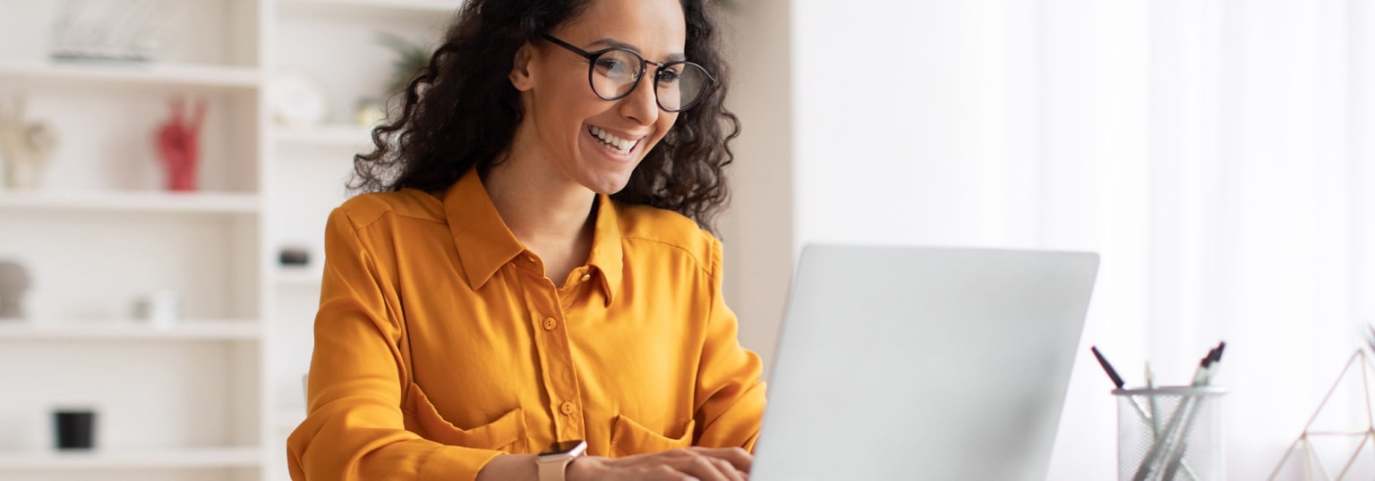 Woman browsing new car inventory online