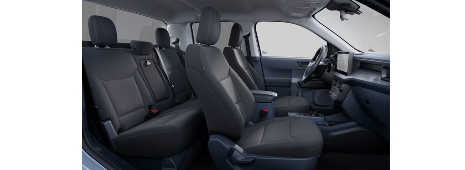 2025 Ford Maverick Interior Color Option Black Oynx Unique Cloth Bucket Front-Seats
