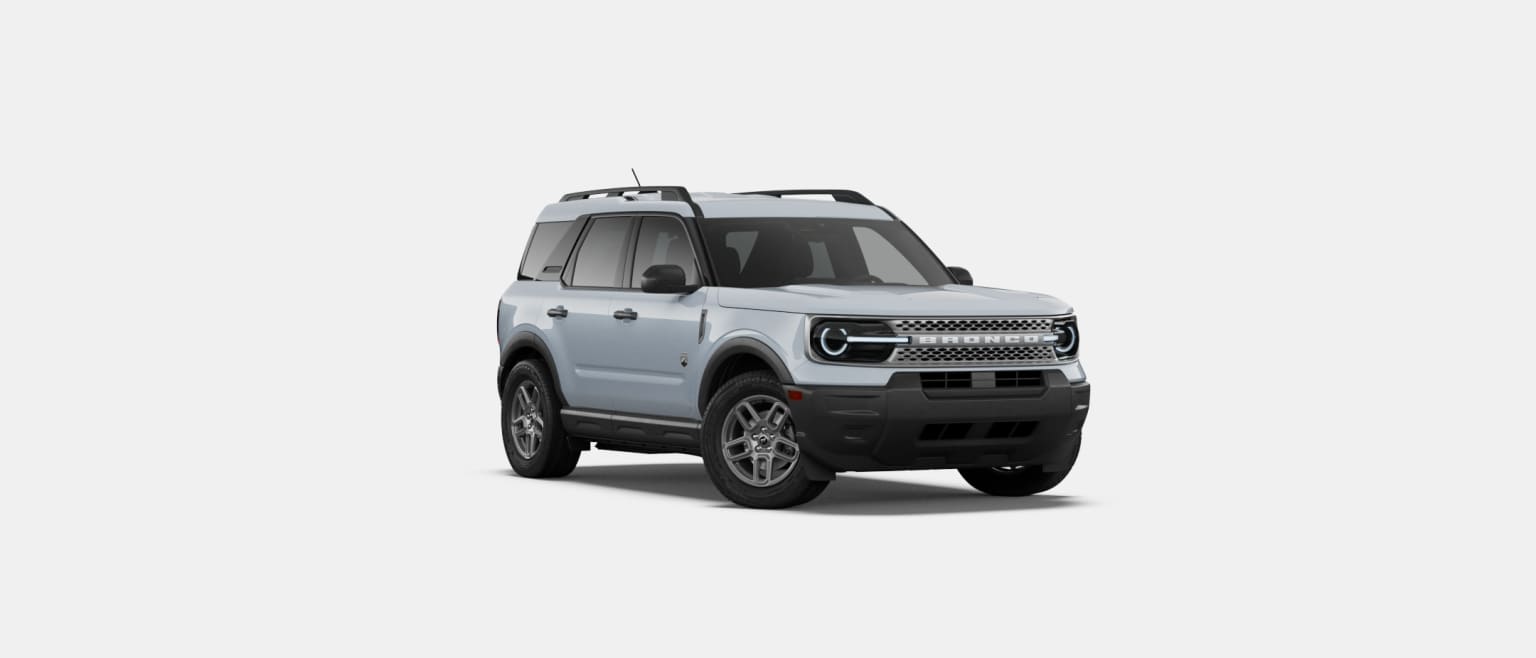 SUV parked on a white background.