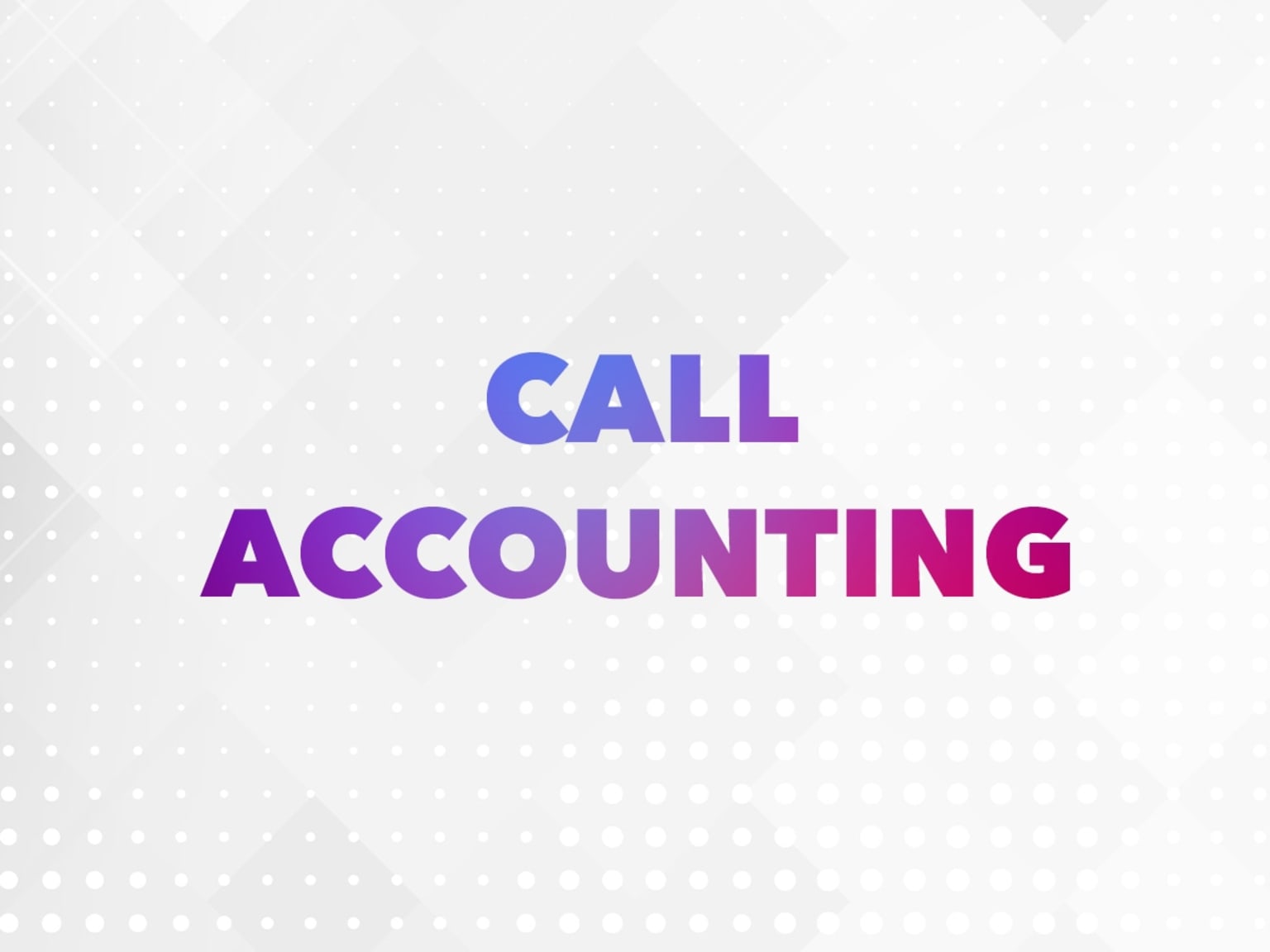 Call our Accounting Department