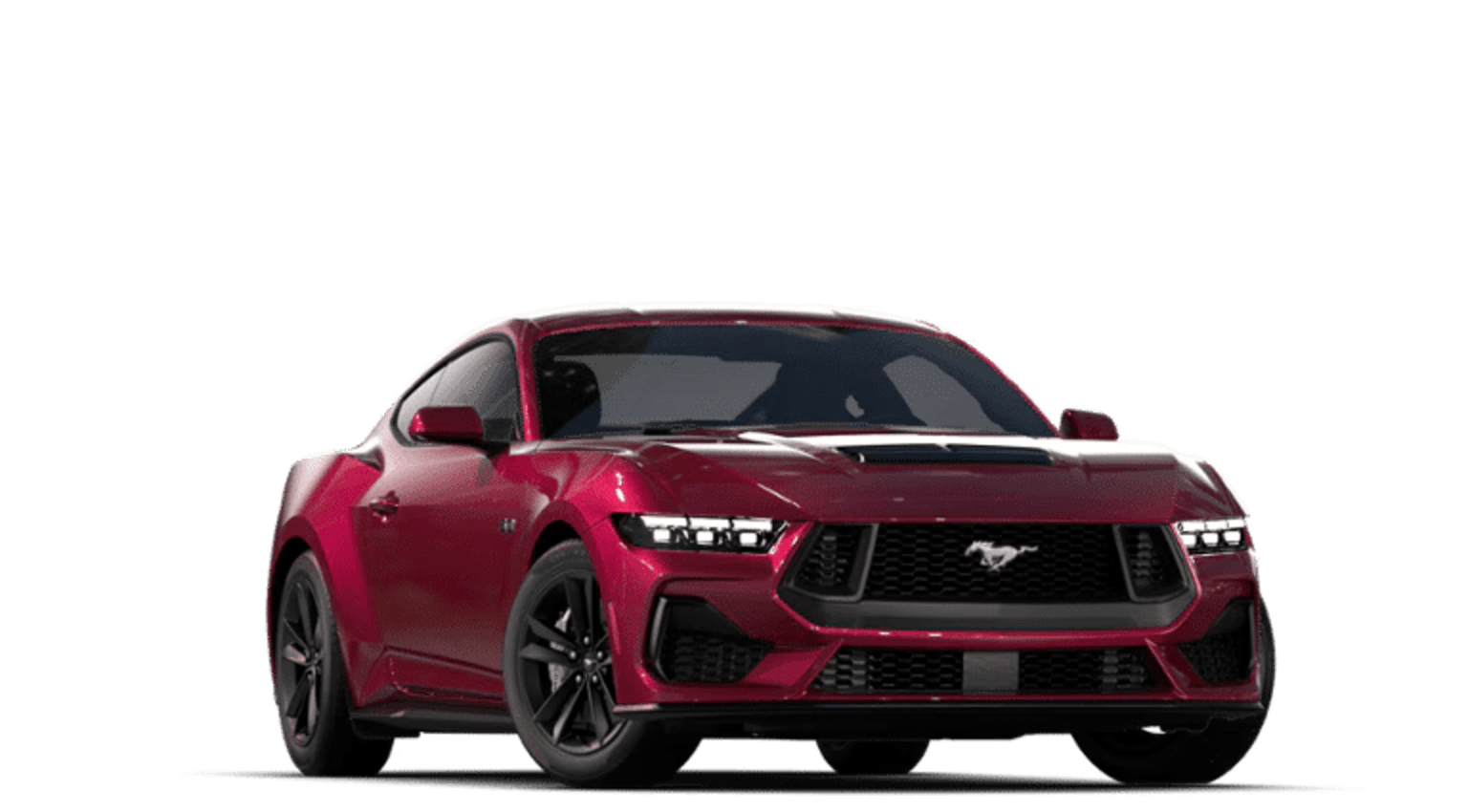 Red sports utility vehicle with bold, aggressive design and sharp lines and angular features.