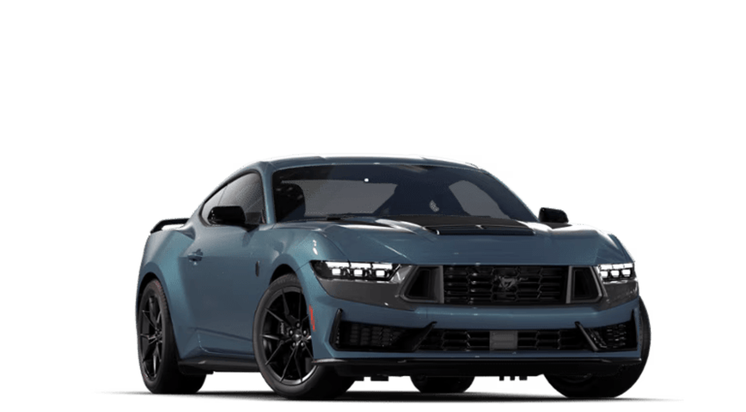 A sleek, dark-colored sports utility vehicle with a bold, aggressive design stands prominently in the frame, its sharp lines and angular features creating a striking visual impression.