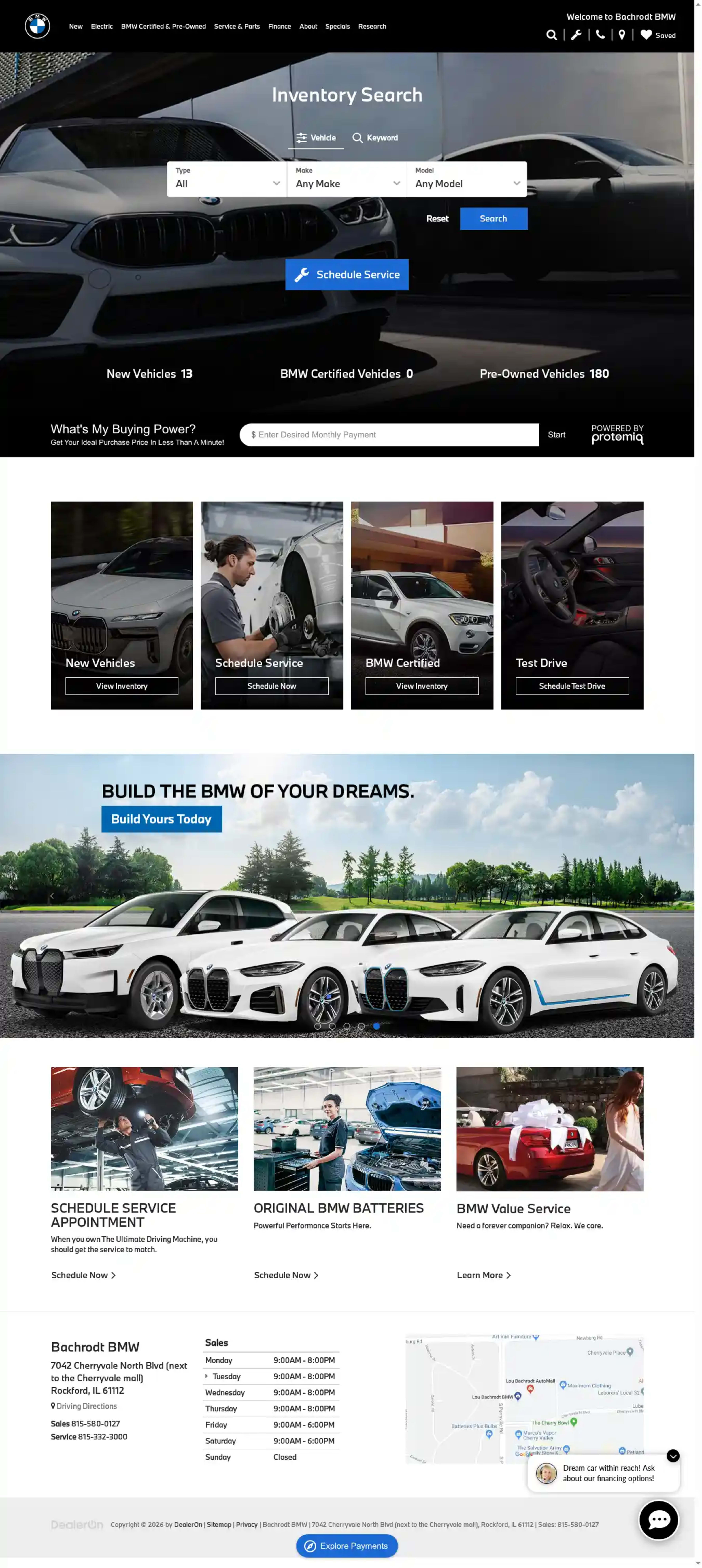Screenshot of Bachrodt BMW