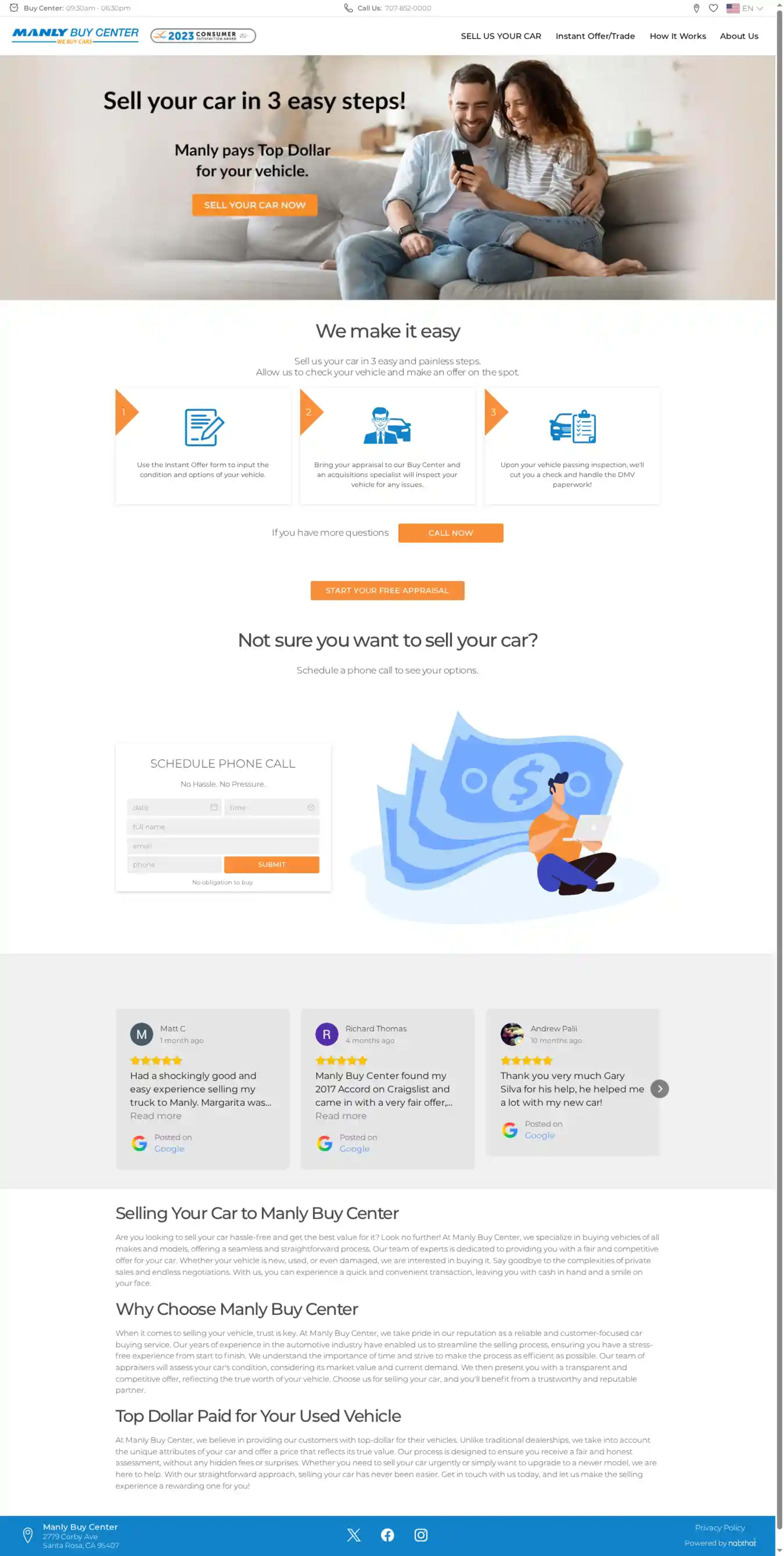 Screenshot of Manly Buy Center