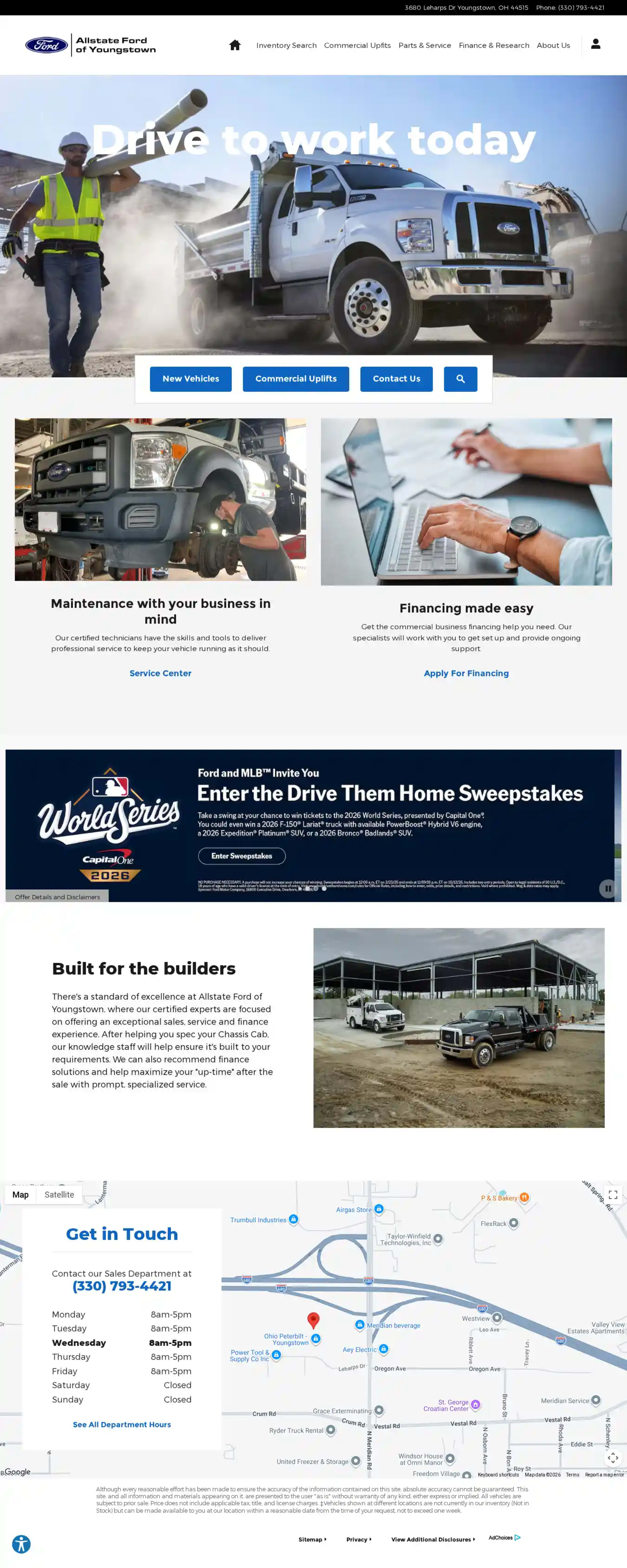Screenshot of Allstate Ford of Youngstown