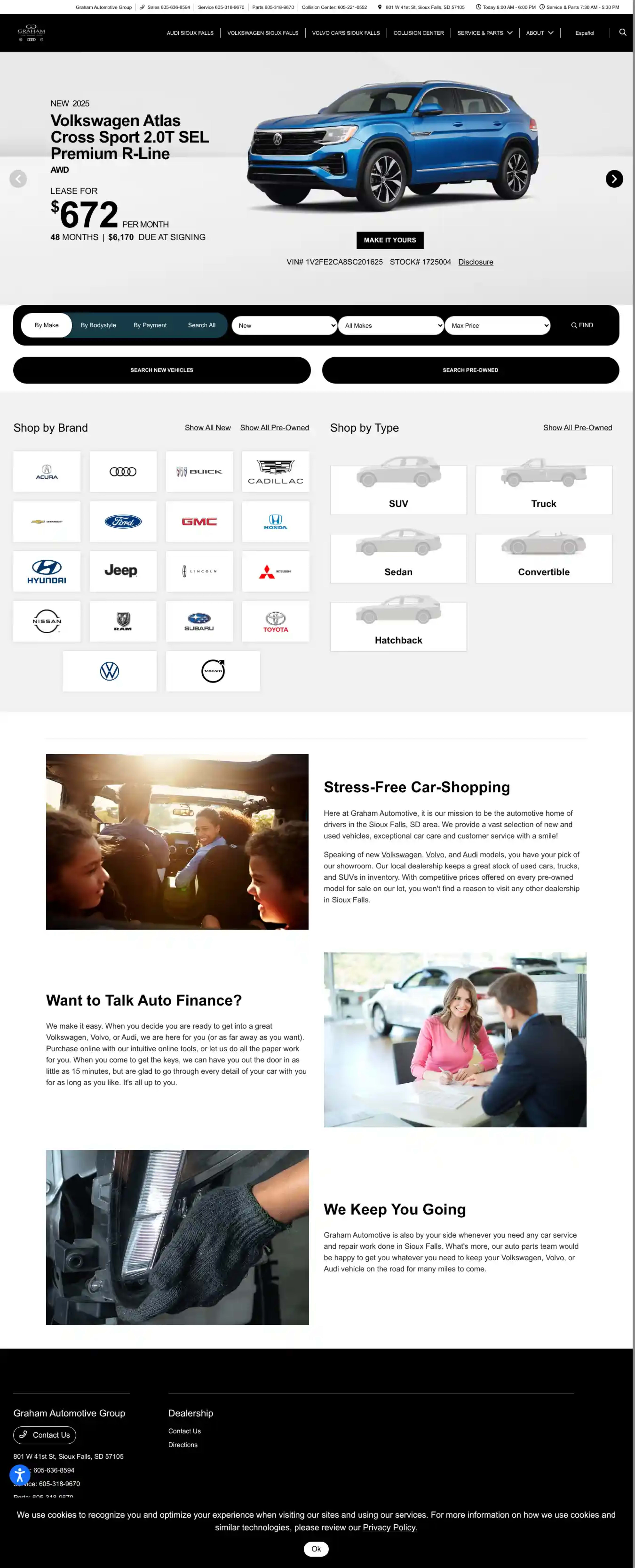 Screenshot of Graham Automotive Group