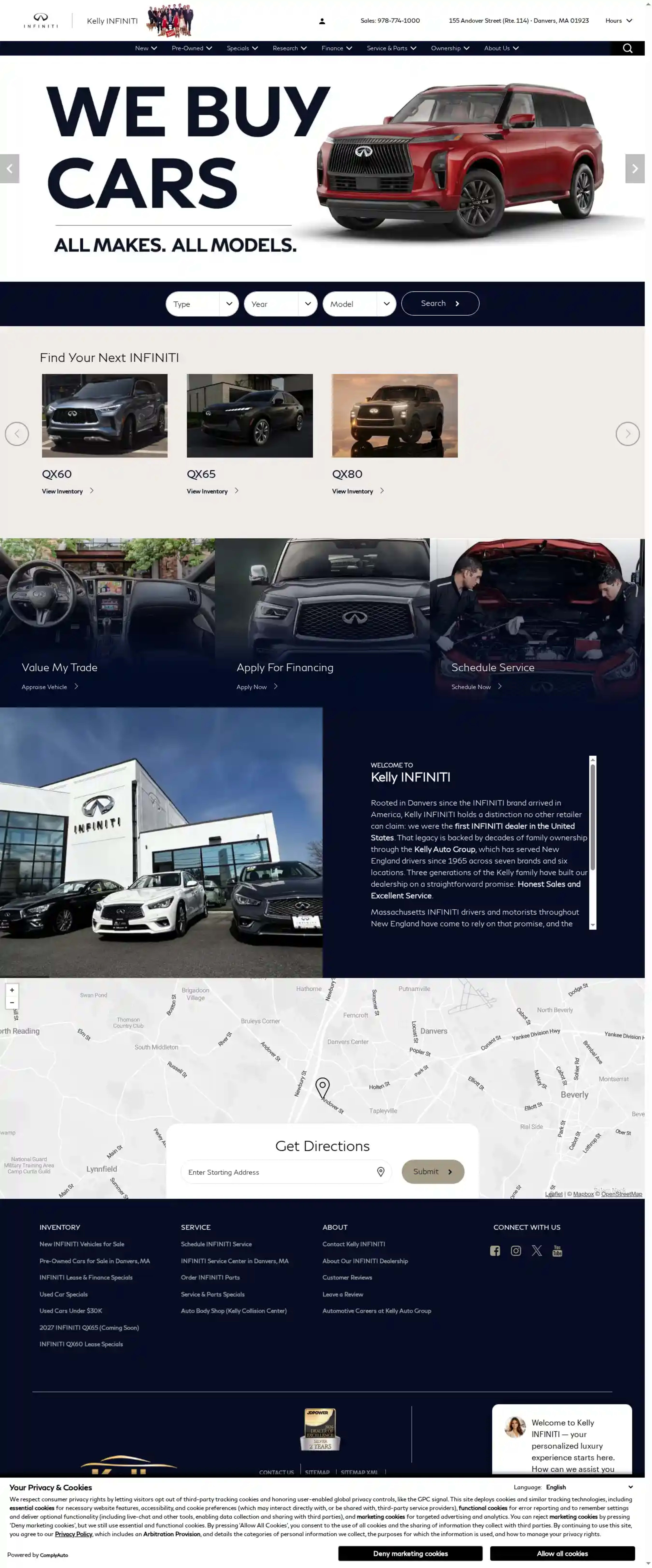 Screenshot of Kelly Infiniti