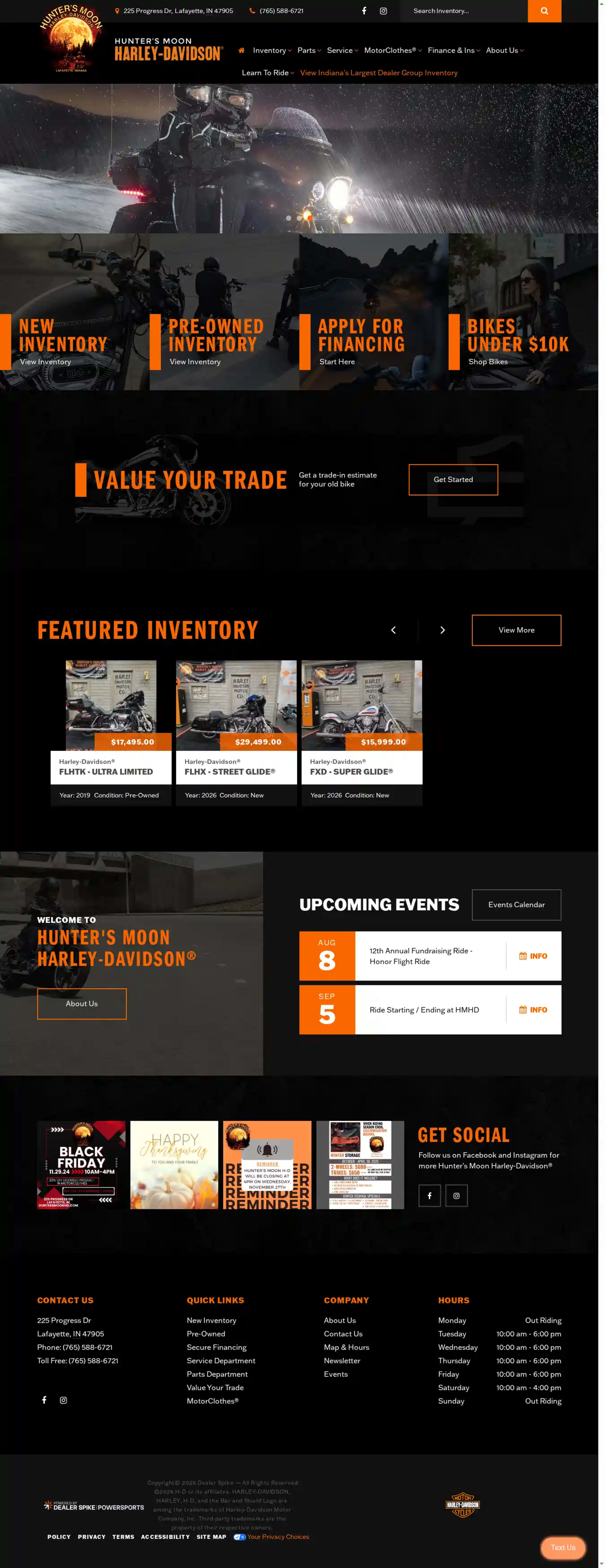 Screenshot of Hunter's Moon Harley-Davidson