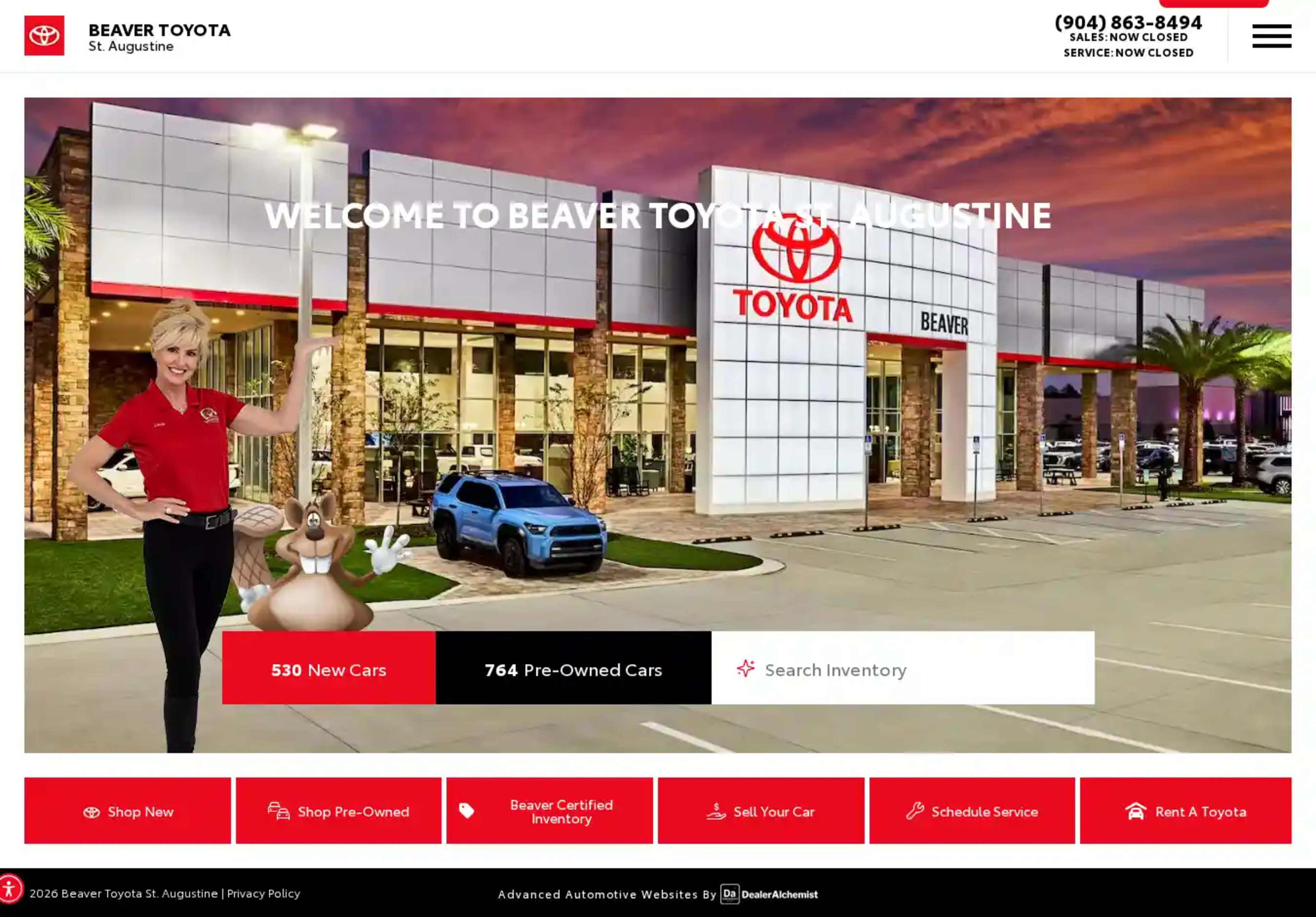 Screenshot of Beaver Toyota St. Augustine