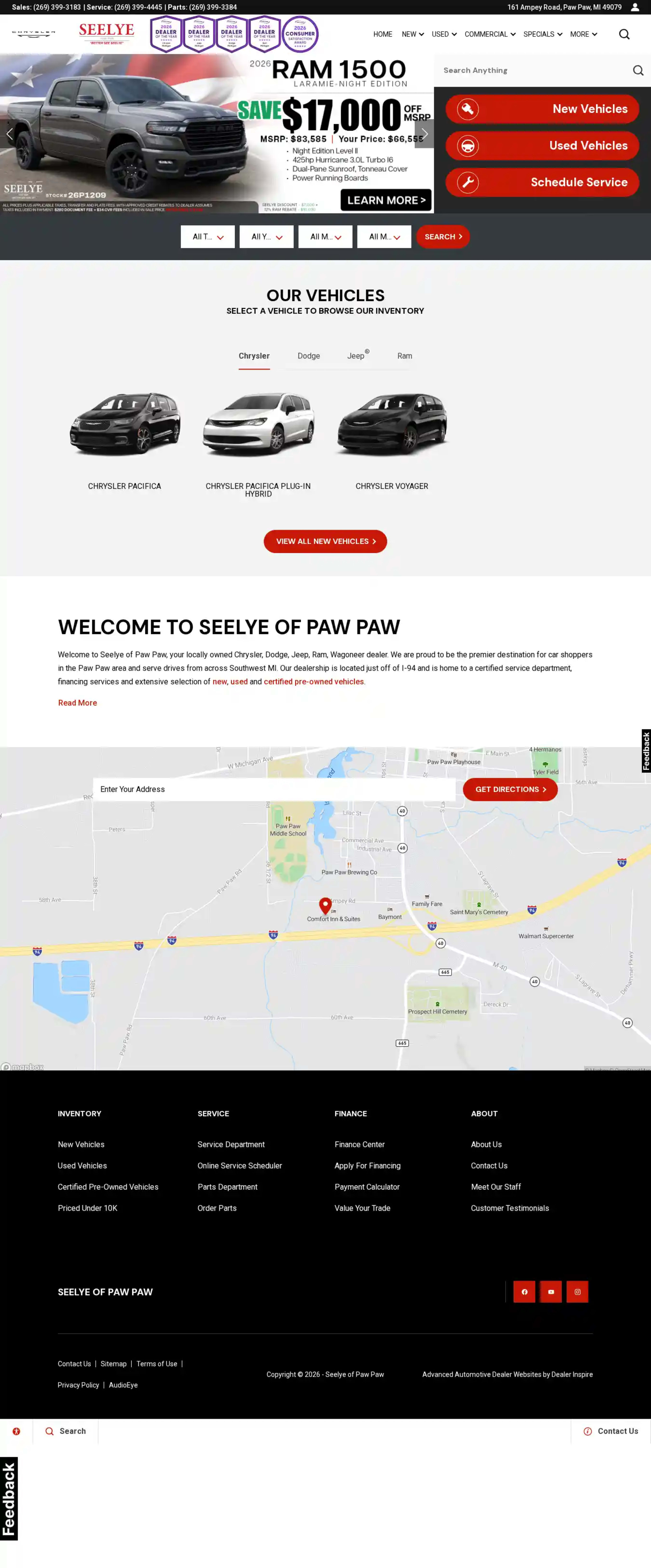 Screenshot of Seelye of Paw Paw